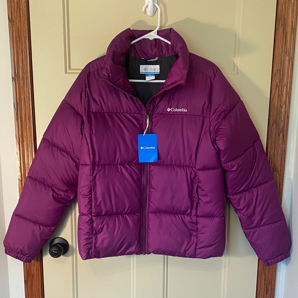 Womens Columbia Purple Puffer Jacket